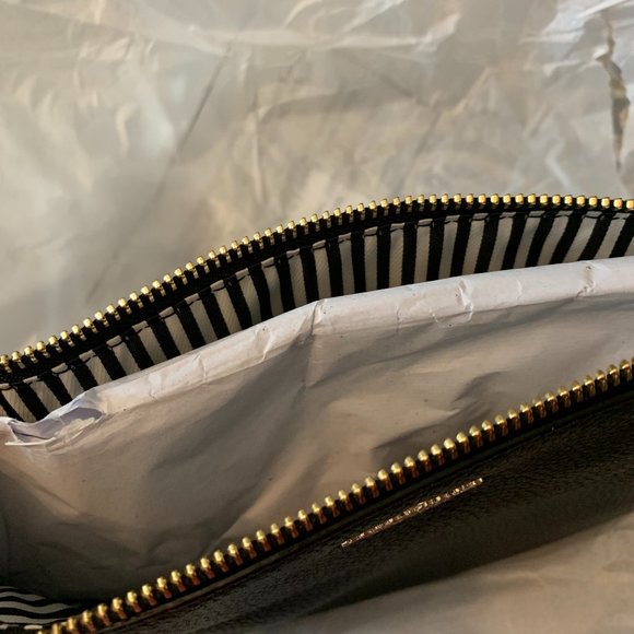 NWT Kate Spade Black Leather Clutch Purse - Picture 3 of 4